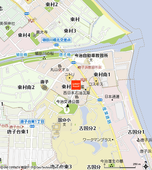 マルナカ今治桜井店付近の地図